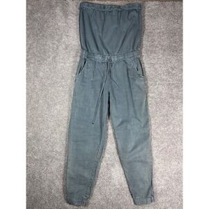Young Fabulous & Broke‎ Strapless Jumpsuit Olive Green Drawstring Size M
